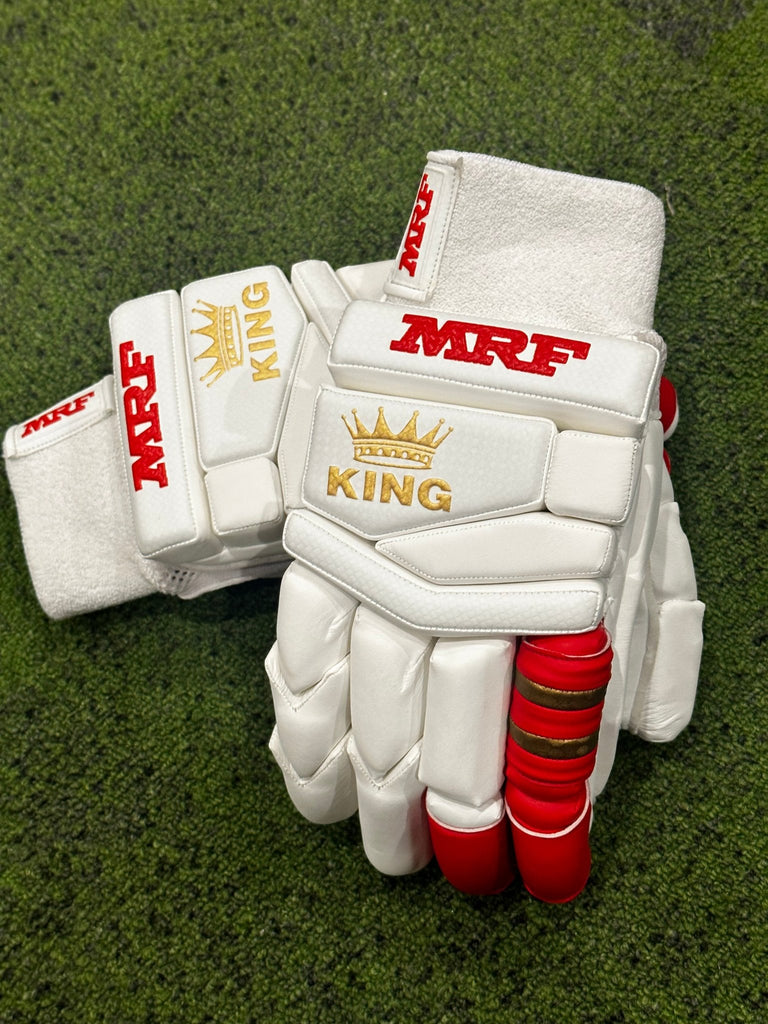 MRF The King Batting Gloves - Seniors - batting gloves - Wiz Sports