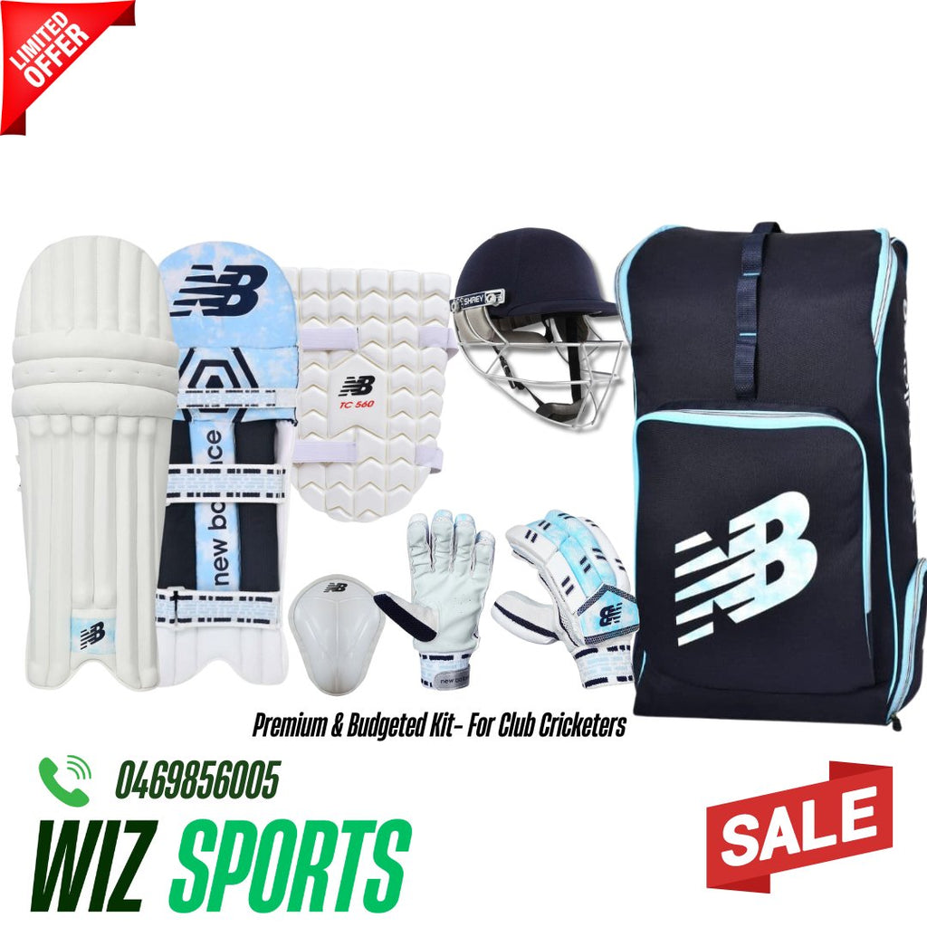 New Balance Starter Kit Bundle - Adults (Free Shipping) - Cricket Kit - Wiz Sports