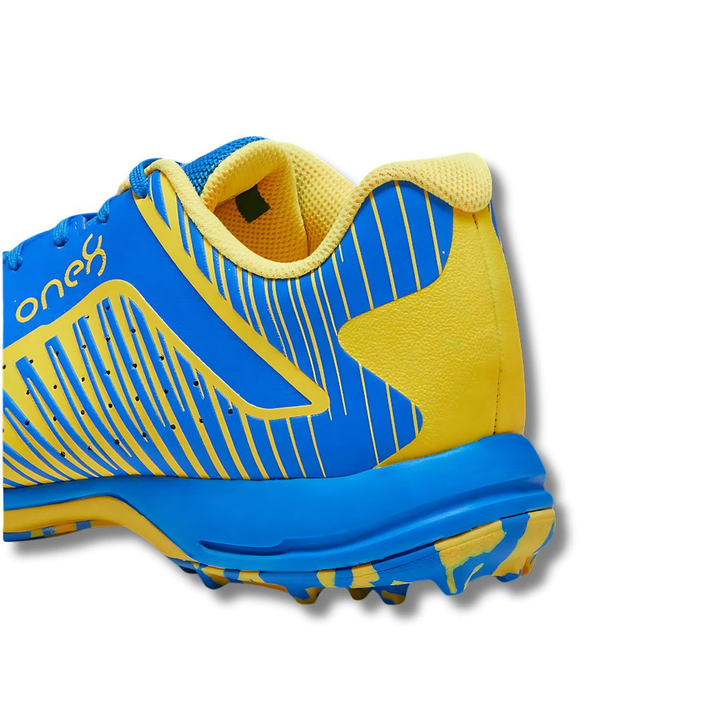 PUMA 22 FH VK RUBBER CRICKET SHOES - Ultra Blue - Yellow Blaze - White - Cricket Shoes - Wiz Sports