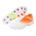 PUMA Spike 22.2 White-Yellow-Orange Men's Cricket Shoes