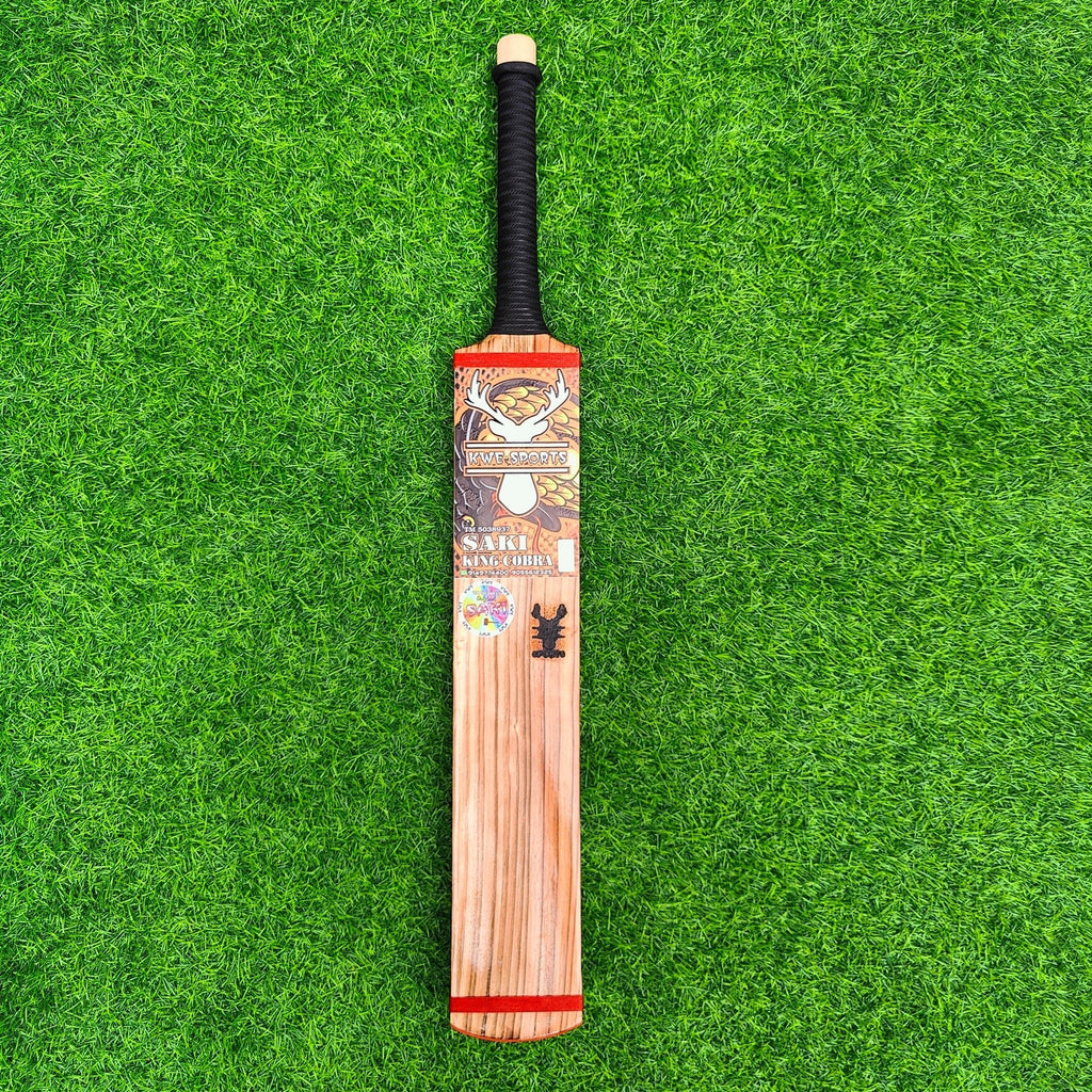 Saki King Cobra – Burn Edition | Hard Tennis Bat for Elite Power Play - Cricket Bats - Wiz Sports