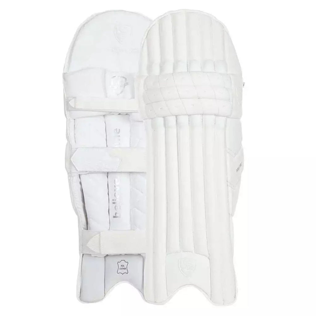 SG Hilite Batting Legguards (Gold & White) - Adult - Cricket Leg Guards - Wiz Sports