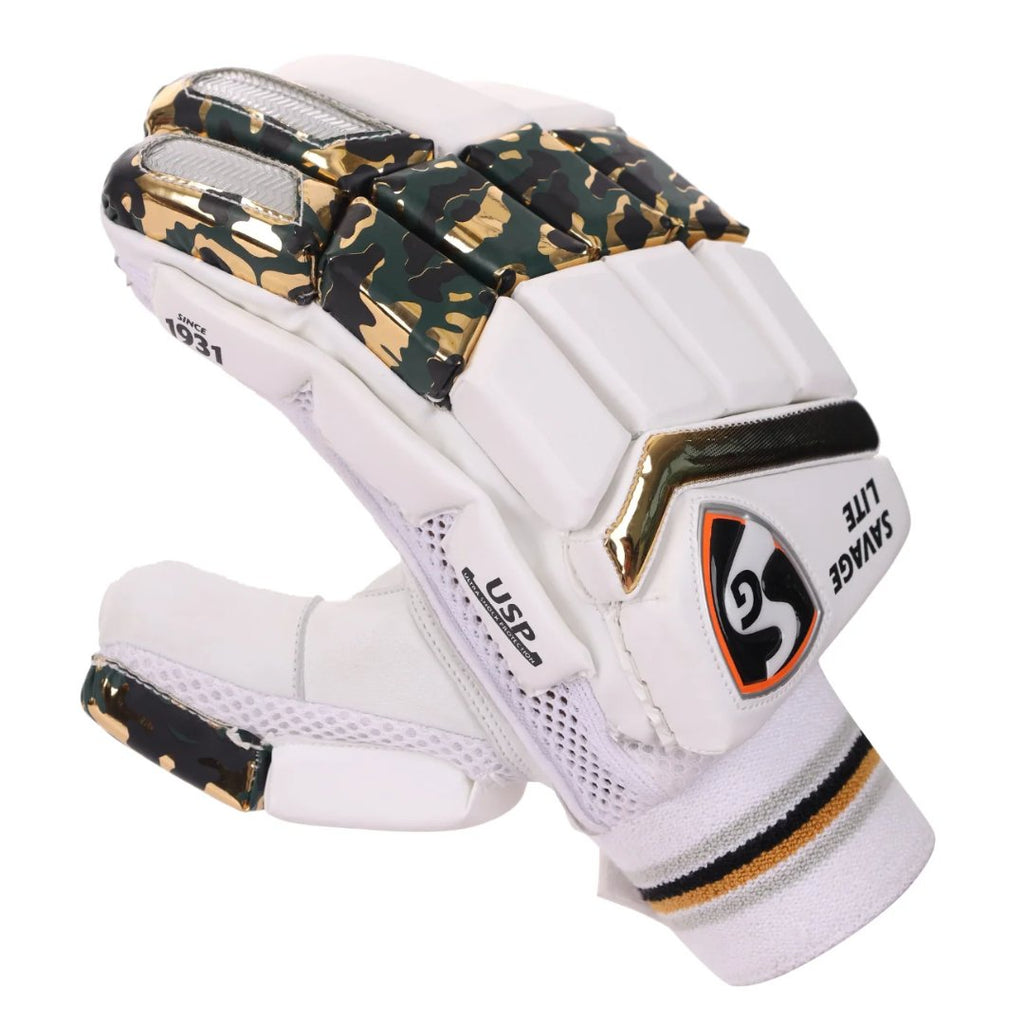 SG Savage Lite Batting Gloves - Senior - Cricket Gloves - Wiz Sports