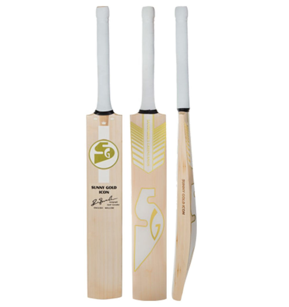 SG Sunny Gold ICON Finest English Willow Cricket Bat - SH - Cricket Bats - Wiz Sports