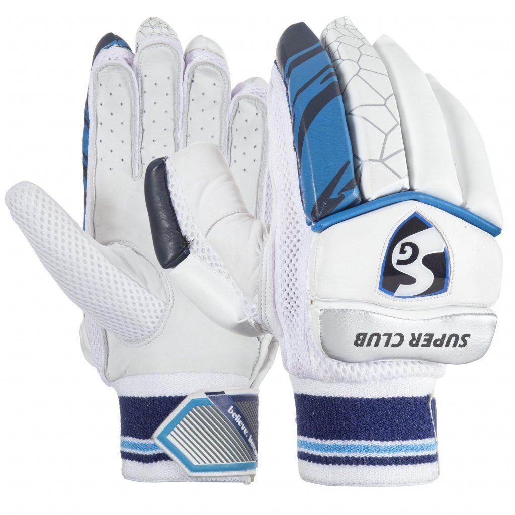 SG Super Club Cricket Batting Gloves - Youth - Cricket Gloves - Wiz Sports