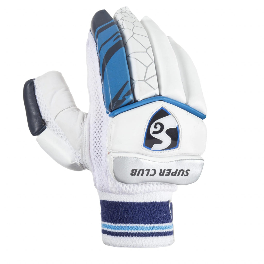 SG Super Club Cricket Batting Gloves - Youth - Cricket Gloves - Wiz Sports