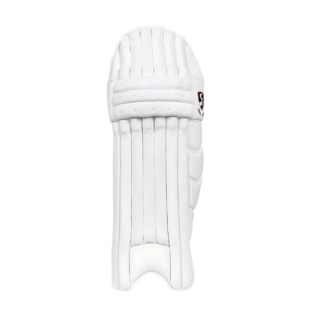 SG Test White Players Grade Batting Legguard - Adult - Cricket Leg Guards - Wiz Sports