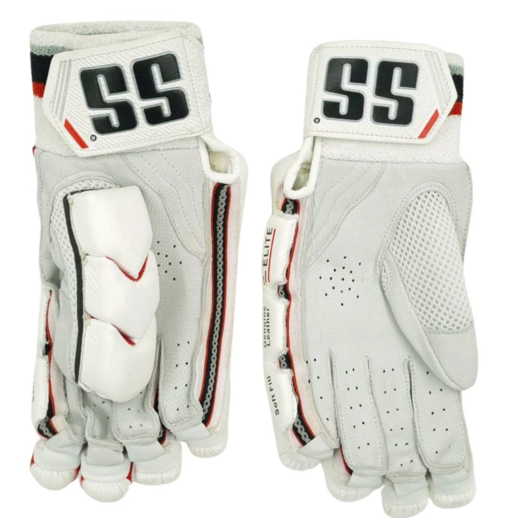 SS Elite Cricket Batting Gloves 2024 - 25 Range - Adults RH - Gloves - Wiz Sports