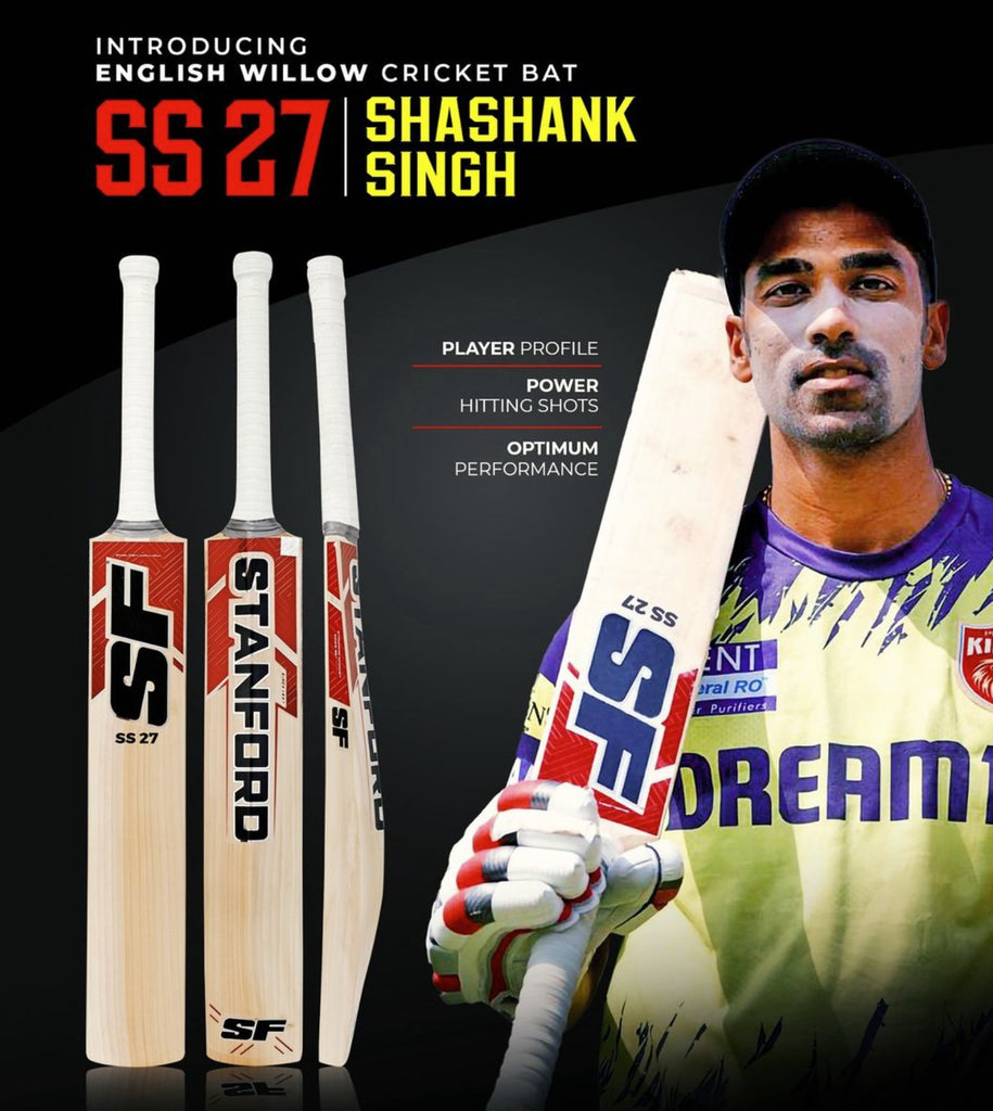 Stanford Sushant Singh Players Edition English Willow Cricket Bat - Senior - Cricket Bats - Wiz Sports