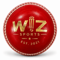 Wiz Sports Dual Colour Cricket Training Ball – Red/White 156g