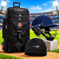 Wiz Sports Match Travel Protection Kit - Wheelie Bag, Helmet & Skull Cap