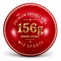 Wiz Sports Premium 4 Piece Grade 1 Leather Cricket Ball – Red