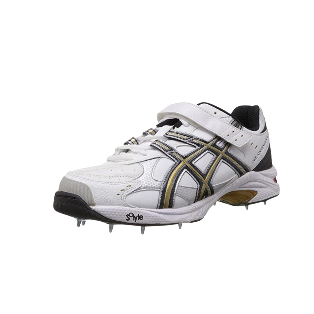 Asics Gel Speed Menace Black Gold Cricket Shoes - Shoes - Wiz Sports