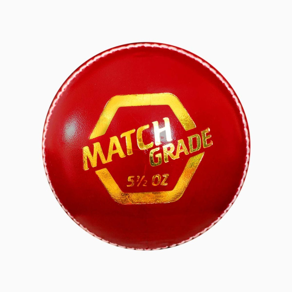 DSC Match Grade 4 Piece Leather Cricket Ball - Cricket Balls - Wiz Sports