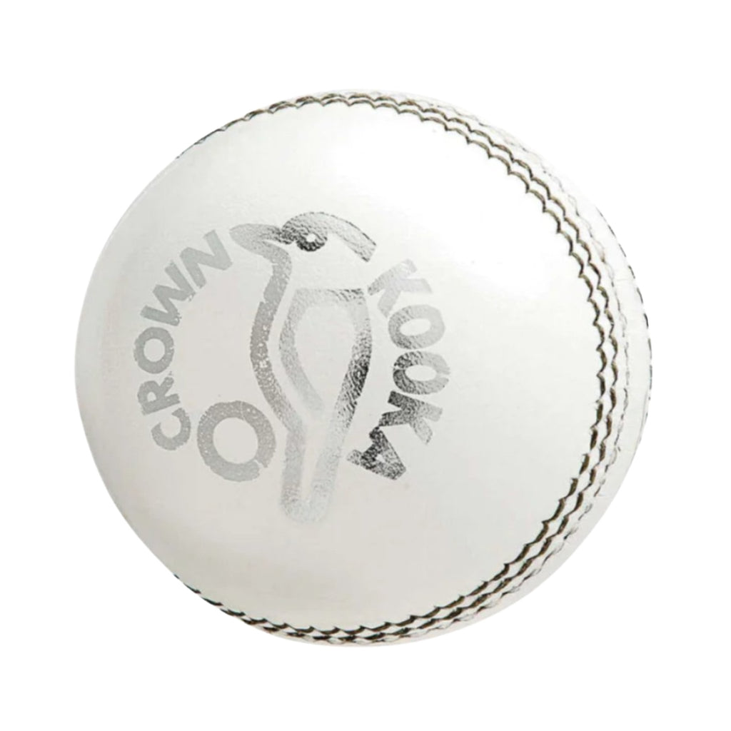Kookaburra Crown Cricket Ball Junior 142 Gms - White - Cricket Balls - Wiz Sports
