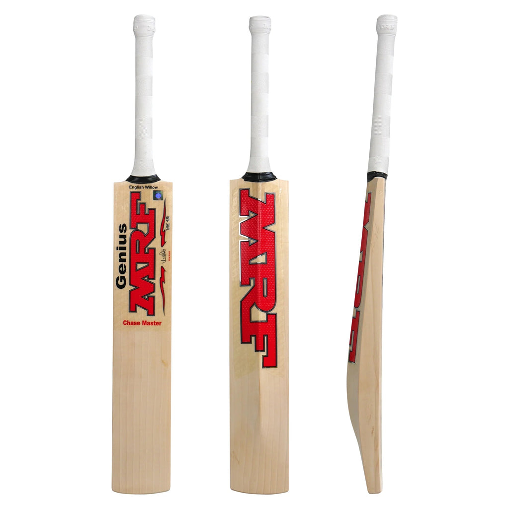 MRF Genius Chase Master Players Grade Junior English Willow Cricket Bat - 2023 - Cricket Bats - Wiz Sports