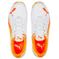 PUMA 22 FH Rubber Unisex Cricket Shoes - PUMA White-Ultra Orange-Fast