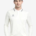 Shrey Premium Cricket Long Sleeve Shirt/Jersey (Cricket White)