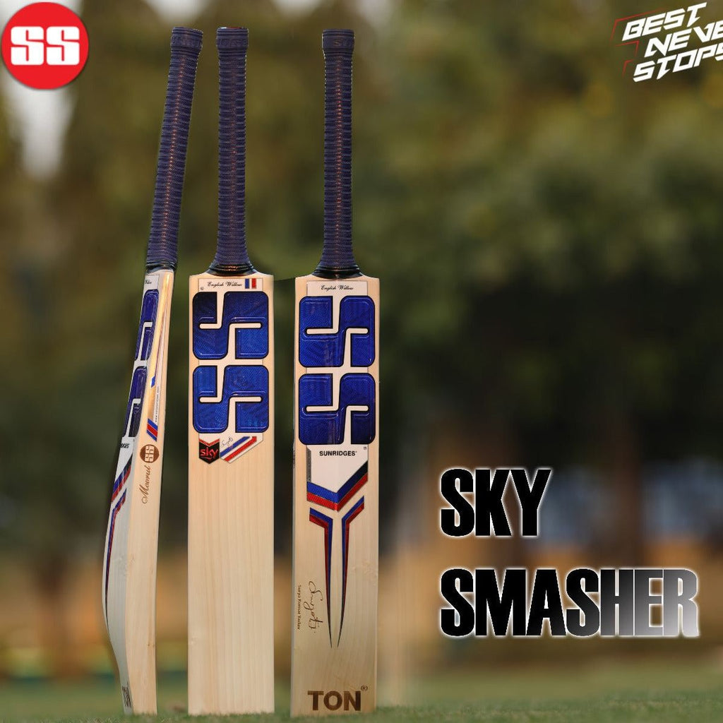 SS Sky Smasher English Willow Cricket Bat - Cricket Bats - Wiz Sports