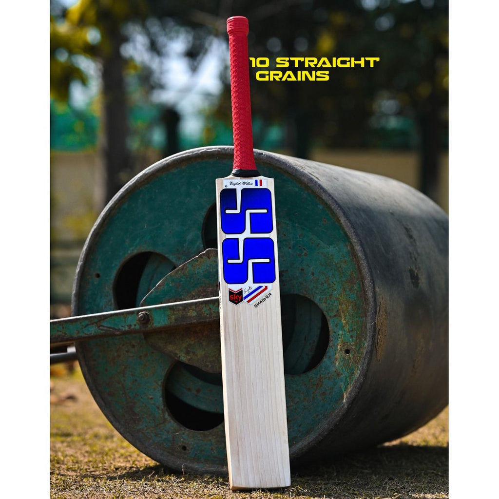 SS SKY Smasher Selected Grade 1 English Willow Cricket Bat - Players Profile - Cricket Bats - Wiz Sports