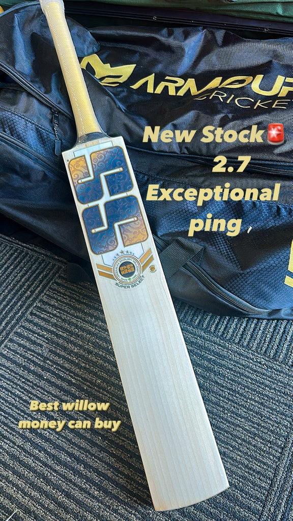 SS Super Select English Willow Cricket Bat - SH - Cricket Bats - Wiz Sports